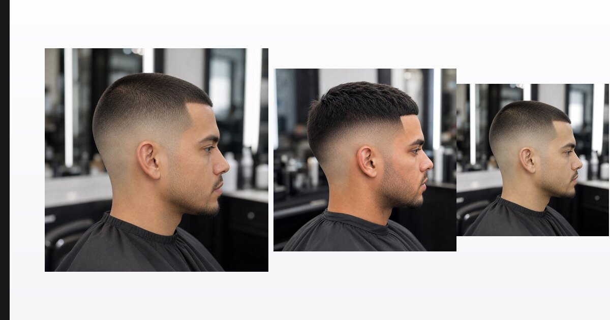 Generated editorial haircut guide image for buzz cut fade guide.