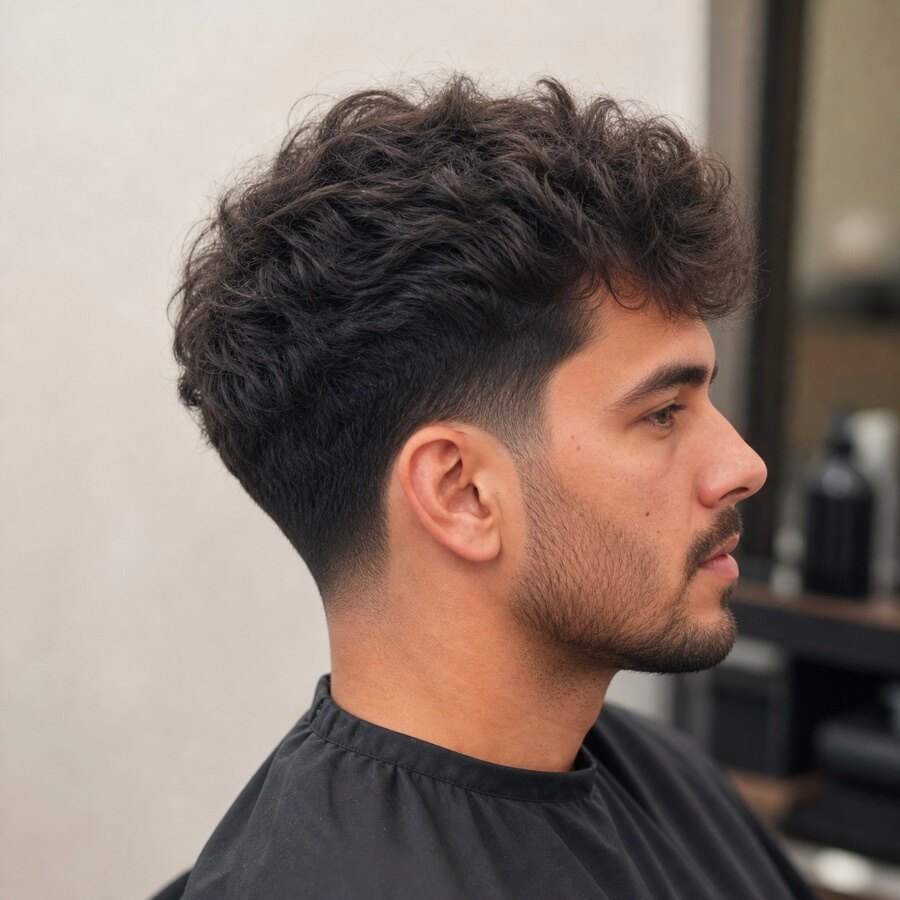 Generated haircut reference image for Fluffy Edgar Haircut.
