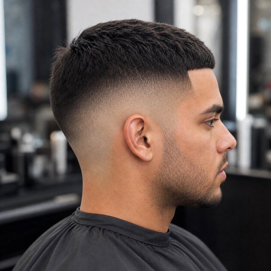 Generated haircut reference image for Skin Fade Buzz Cut.